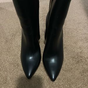 French Connection size 9 black ankle boots